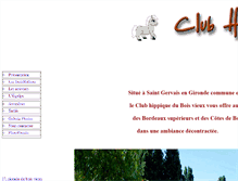 Tablet Screenshot of club-hippique-du-bois-vieux.com